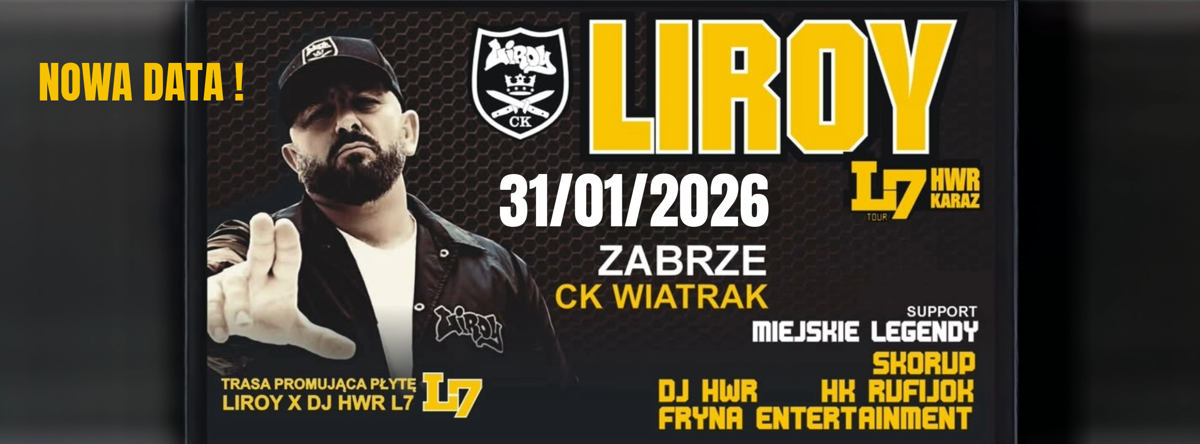 LIROY w Zabrzu | Powrót Scyzoryka! NOWA DATA - 31.1.2026