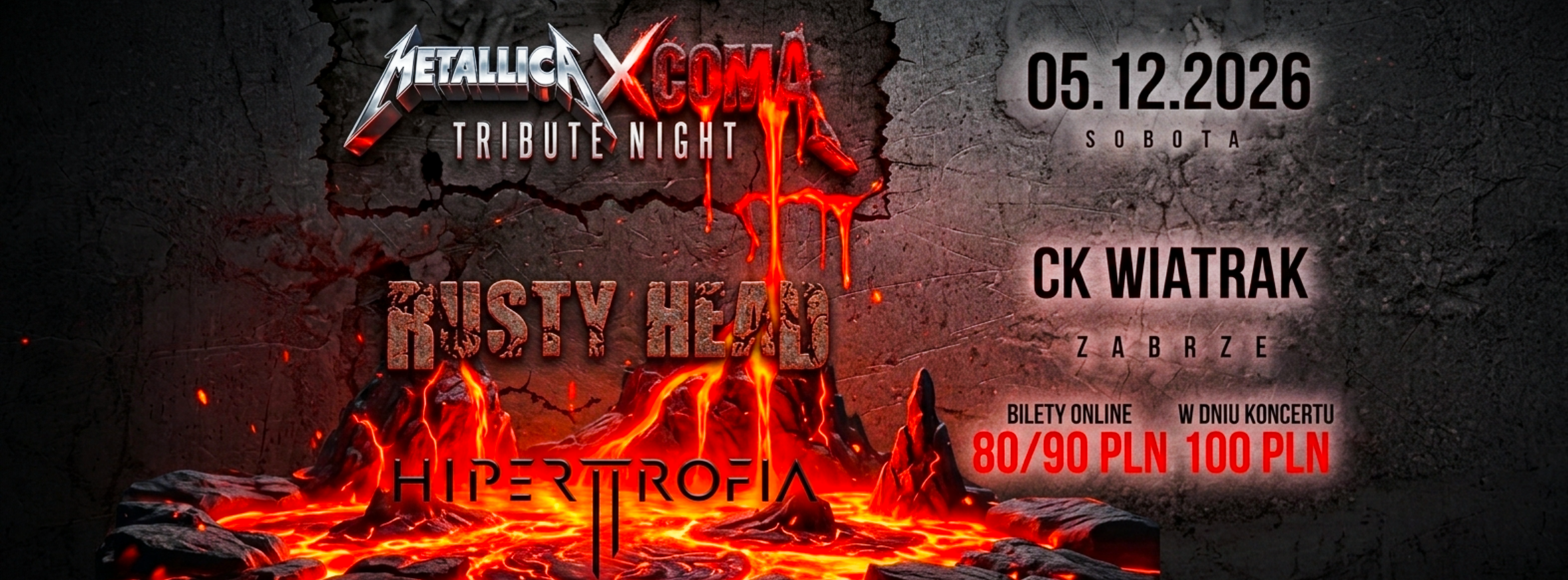 METALLICA x COMA - Tribute Night - 5.12.2026