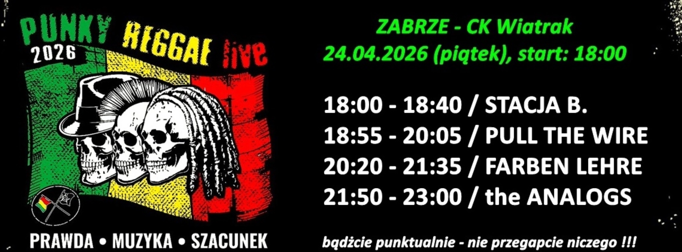 PUNKY REGGAE LIVE 2026 - 24.4.2026
