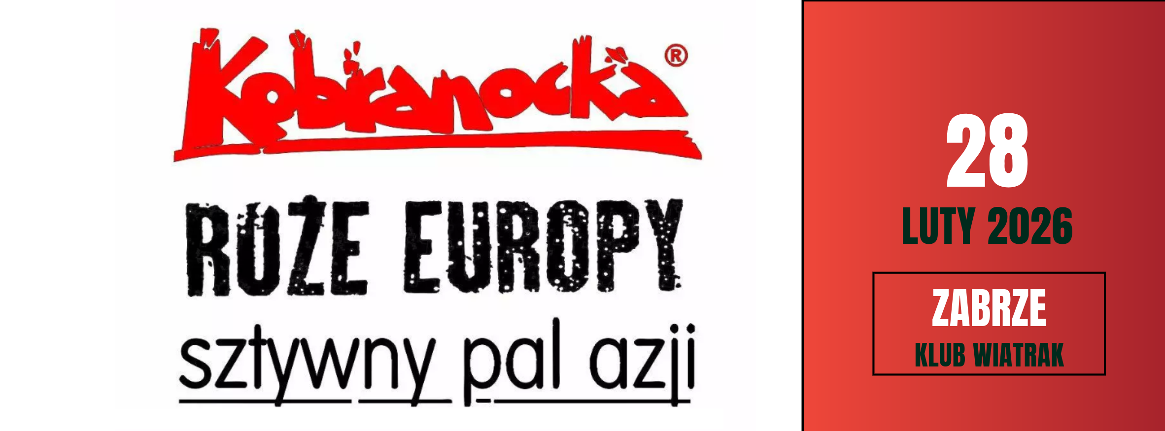 KOBRANOCKA, SZTYWNY PAL AZJI, RÓŻE EUROPY - 28.2.2026